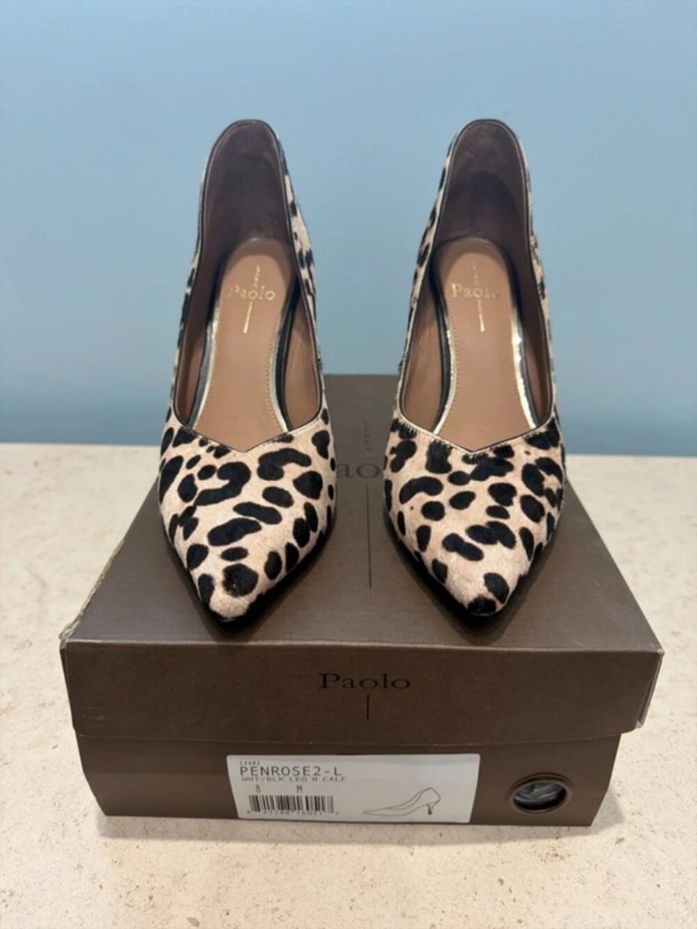 Linea Paolo Pointed Toe Pumps Heels Size 8 / Calf Hair Gently Used